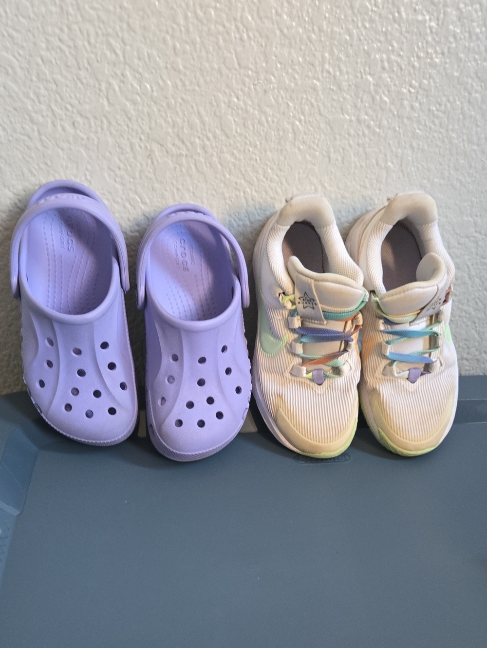 CROCS Kids Clogs & NIKE Sneakers Size 12 Bundle